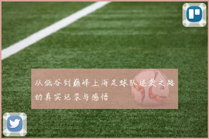 从低谷到巅峰上海足球队逆袭之路的真实记录与感悟